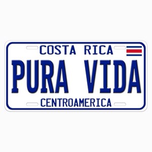 วินเทจคอสริก้า pura <span class=keywords><strong>Vida</strong></span> ป้ายทะเบียนรถป้ายโลหะแผ่นดีบุกโปสเตอร์ติดผนังสำหรับโรงรถผู้ชายถ้ำคาเฟ่บาร์ผับของตกแต่งบ้าน - Product Image 3