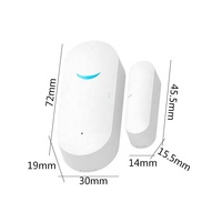Interrupteur magnétique de sécurité 433MHz fenêtre porte ouverte fermeture alarme AAA * 2 batterie capteur de porte sans fil pour systèmes d'alarme intelligents