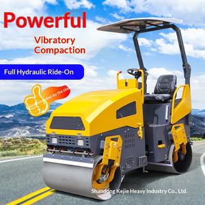 Rodillo Compactador Vibratorio de 1 Tonelada, de Empuje Manual, con Rueda de Acero Simple y Doble, para Césped y Jardín - Product Image 1