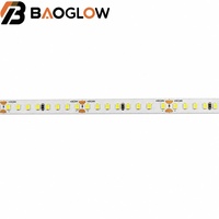 Bande LED SMD 2835 professionnelle découpable, 160 LED, PCB 8mm, DC 24V, 6W/M, 3000K 4000K 6500K, éclairage intérieur flexible pour TV et clubs