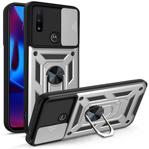MOTO G 플레이 2023 케이스 충격 방지 전화 커버와 헤비 듀티 마그네틱 킥스탠드 링 - Product Image 5