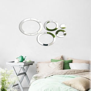 Самодельные наклейки на стену шестиугольной формы на заказ, акриловые 3d зеркальные наклейки, украшение для дома, изготовленные на заказ декоративные наклейки - Product Image 4