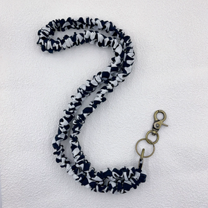 Dickdarm elastisches Polyester Plissee bedruckte hängende Rings chnalle Handy hängende Seil kette Lehrer <span class=keywords><strong>Lanyard</strong></span> - Product Image 2