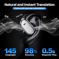 Écouteurs de traduction de langue AI à écran tactile intelligent Écouteurs en temps réel 3 en 1 Traducteur OWS Écouteurs avec 144 langues