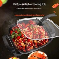 Cuisinière électrique multifonctionnelle tout-en-un grande capacité pour la maison (marmite et cuiseur à riz)