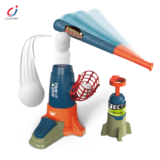 Chengji Ball Launcher Baseball Set 2-in-1 Training Game Foot Ejection Automatic Pitching Machine Toy Baseball Ball Launcher Toy