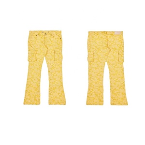 Jeans cargo pour enfants personnalisés AIPA, conçus pour les enfants de 1 à 14 ans, coupe slim skinny, effet usé, jeans écologiques - Product Image 2