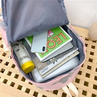 Petit sac à dos frais de voyage de couleur unie sac d'école pour fille étudiante pour adolescente collège vent femmes cartable sacs à dos bon marché