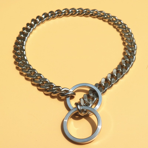 <span class=keywords><strong>Collar</strong></span> de acero inoxidable para mascotas, correa para perro, Bulldog Francés, Pitbull, envío directo, proveedores - Product Image 6
