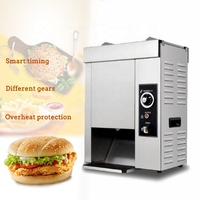 Grille-pain vertical en acier inoxydable commercial pour hamburger, chauffe-pain