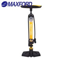 MAXFORD Pompe à pied en alliage d'aluminium multi-usage 160 PSI OEM Pompe à vélo avec jauge Pompe à vélo à main