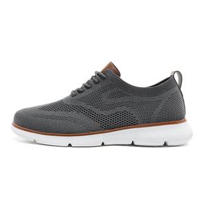 Zapatillas de deporte Oxfords para hombre, talla grande 40-48 personalizada, zapatos planos de punto de malla Breeze con cordones, ligeros, informales, para caminar, verano e invierno - Product Image 1