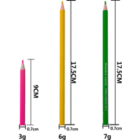 Crayons de couleur effaçables 2B à longue tige en bois, écologiques, 24 couleurs, logo personnalisé, faciles à affûter, pour le bureau et l'école