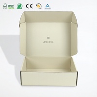 Scatola Ecologica in Cartone Ondulato Beige con Stampa Interna Personalizzata, Confezione Premium Pieghevole per Abbigliamento, Cosmetici e Regali
