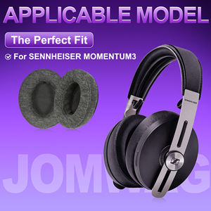 Coussinets de rechange pour casque sans fil <span class=keywords><strong>Sennheiser</strong></span> <span class=keywords><strong>Momentum</strong></span> <span class=keywords><strong>3</strong></span>. Mousse à mémoire de forme en tissu maillé pour accessoires de casque extra confortables - Product Image 6