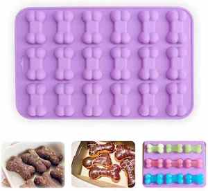 Usine Stock <span class=keywords><strong>Silicone</strong></span> Gâteau Moules 18 Cavité <span class=keywords><strong>En</strong></span> Forme D'os Outils De Cuisson Chien Os Résine Bonbons <span class=keywords><strong>Plaque</strong></span> Pâtisserie Outil - Product Image 5