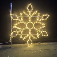 Guirlandes lumineuses LED 2D pour poteaux de rue, étanches IP65, décorations de Noël, W120CM, pour l'extérieur, usage commercial, montage sur paysage