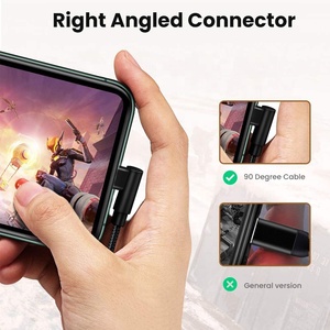 USB C a Lightn ING Cable Ángulo recto 3,3 pies Ideal para jugar juegos iPhone Cable de carga rápida de 90 grados para iPhone 13 <span class=keywords><strong>Pro</strong></span> Max - Product Image 6