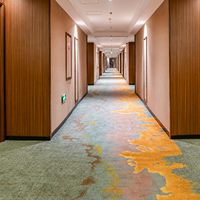 Moquette de luxe tissée mur à mur pour hôtel, fabriquée à la machine, lavable, antidérapante, en nylon imprimé pour salle de banquet, couloir et chambre d'hôtes