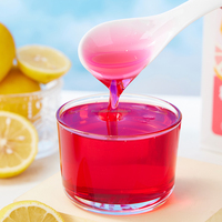 Nouveauté 1.32 kg/boîte concentré aromatisé de sirop de fruits au citron rose pour les magasins de thé à bulles et de boissons en gros