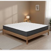 Prix promotionnel du fabricant, ensemble de lit double personnalisé, mousse de sommeil, peut être compressé et enroulé dans une boîte, matelas à ressorts