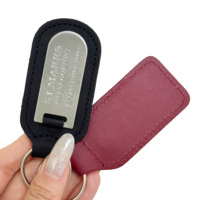 Porte-clés personnalisable en alliage de zinc et fer, gravure laser, thèmes en cuir PU époxy, impression sur acier inoxydable, logo gratuit
