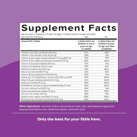 Multi-vitamines de haute qualité avec du fer Complément alimentaire Melty Tabs Vitamines essentielles végétaliennes Minéraux Sans sucre Améliorer l'immunité