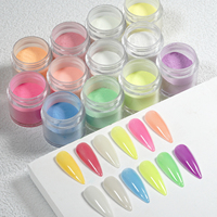 Poudre de pigment fluorescent lumineux, idéale pour le nail art, poudre néon, peut être mélangée à de la colle pour créer des effets lumineux fluorescents DIY.