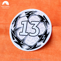 Écussons de football écologiques en PU avec dentelle pour badges d'équipes, logos de clubs, chapeaux (impression par transfert thermique en forme de cœur)