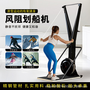 Ski Machine Indoor Wind Resistance <b>Rowing</b> Equipment Full Body Workout Home Fitness Unisex Steel Construction Adjustable Seat - Product Image 3