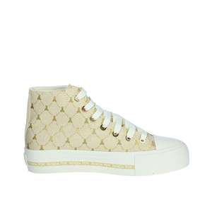 Sneakers da ragazza Patrizia Pepe beige alte con suola spessa - Product Image 4
