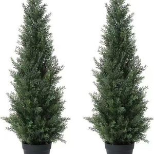 Árbol Artificial de 3 Pies para Exteriores, Jardín, Patio, Resistente a los Rayos UV y a la Intemperie, Duradero, Topiario de Cedro Artificial - Product Image 1