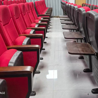 Sièges de théâtre en tissu modernes - Chaises d'auditorium pliables confortables pour les salles de conférence et les salles de réunion universitaires