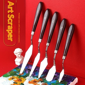 Ensemble de couteaux de peinture pour artistes – Couteaux à palette en acier inoxydable, outils de mélange et de raclage – pour huile, acrylique, gouache, aquarelle, etc. - Product Image 6