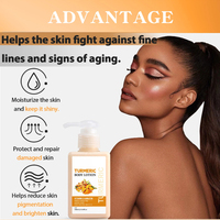 OEM ODM promosi kustom asam Hyaluronic & wangi Geranium mencerahkan Pelembab Tubuh Losion untuk semua jenis kulit aroma alami