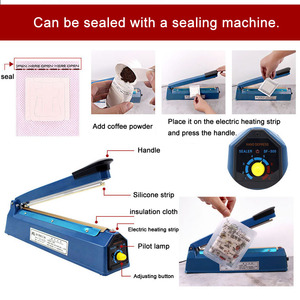 Pochette extérieure rétractable en Mylar mat à trois soudures, personnalisée, de qualité alimentaire, pour emballage de thé de bain et de filtre à café, prix usine - Product Image 6