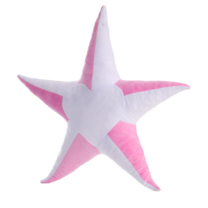 <span class=keywords><strong>Coussin</strong></span> <span class=keywords><strong>en</strong></span> peluche étoile personnalisé, acceptant les commandes OEM/ODM, <span class=keywords><strong>en</strong></span> <span class=keywords><strong>forme</strong></span> <span class=keywords><strong>d</strong></span>'étoile de dessin animé, coussins doux de couleur rose et blanc - Product Image 1