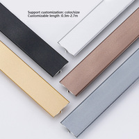 Profilé d'extrusion en aluminium de style design industriel de haute qualité en forme de T pour bordure de carrelage, moulure, pliage, découpe et décorations