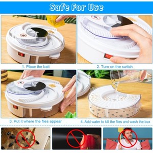 Trampa para Moscas Automática para el Hogar TGYW, Asesino de Moscas con Interfaz USB, Atrapa Moscas Giratorio Totalmente Automático - Product Image 2