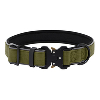 Maßgefertigtes Robustes Hundehalsband Verstellbar Nylon mit Metallschnalle Griff Luxuriöser Taktischer Stil Weich Langlebig für Große Hunde