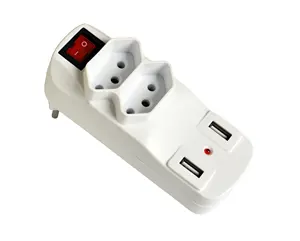 OSWELL Multi adapter Brazilian plug Adaptador with 2 USB port certificate