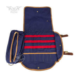Logotipo personalizado <span class=keywords><strong>Utensilios</strong></span> <span class=keywords><strong>de</strong></span> Camping Bar Kit Almacenamiento Bartender Kit Bolsa Coctelera Herramientas <span class=keywords><strong>de</strong></span> mezcla Portátil Impermeable Lona Rollo Bolsa - Product Image 3