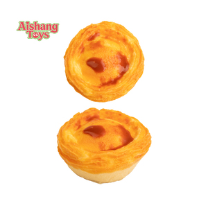 Jouet Squishy en Silicone de Qualité Alimentaire en Forme de Tarte aux Œufs Réaliste, à Rebond Lent, Jouet Anti-Stress à Presser, Couleur Personnalisable, Vente en Gros - Product Image 3