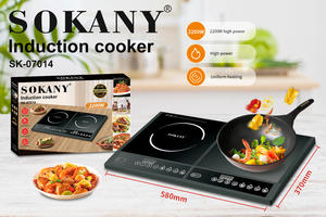 NOUVEAUX produits 2200W <span class=keywords><strong>Power</strong></span> Chord Double Burns Cuiseur à induction industriel de bureau - Product Image 2