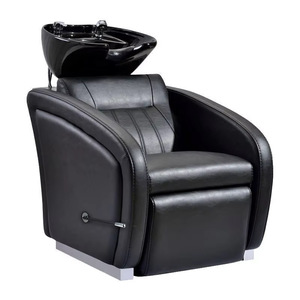 Sillón de Champú Portátil Ecológico Moderno con Masaje para Salón de Belleza, Spa, Barbería, con Lavabo de Cerámica para Uso en Barberías - Product Image 5