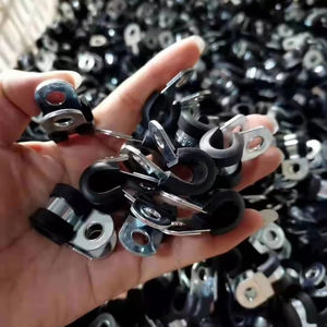 Kit surtido de abrazaderas de cable de acero inoxidable 304 Abrazadera de bucle aislada acolchada de goma - Product Image 2