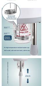 เครื่องอบไอน้ำหน้าแบบมืออาชีพ 2-in-1 พร้อมโอโซนและนาโน พร้อมไฟขยาย 5 เท่า สำหรับทำความสะอาดผิวอย่างล้ำลึกและฟื้นฟูผิวในร้านเสริมสวย - Product Image 5