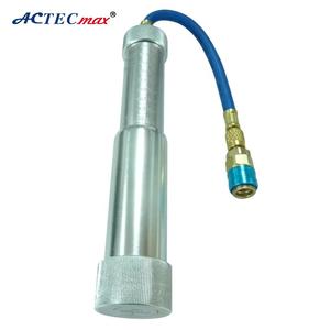 Injecteur de liquide frigorigène et de colorant pour climatisation automobile R134a, raccord femelle basse pression x 1/4" SAE mâle, à vis AC.135.304, outil pour système de climatisation R12/R134a - Product Image 2