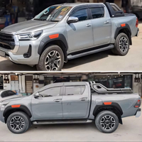 Extensions d'ailes en ABS de haute qualité pour 4x4, kits de carrosserie pour Toyota Hilux Rocco 2021+, accessoires de protection d'ailes