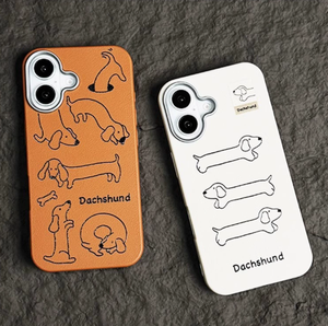 Funda de cuero lisa con diseño elegante para Apple 16Promax, 17PRO, de alta calidad y resistente a caídas - Product Image 4